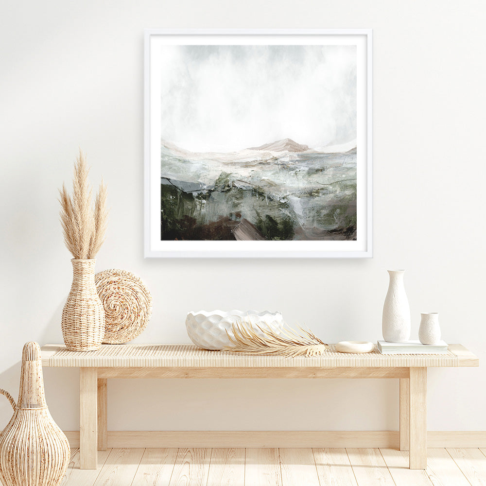 Shop Natural Land (Square) Art Print a painted abstract themed wall art print from The Print Emporium wall artwork collection - Buy Australian made fine art painting style poster and framed prints for the home and your interior decor room, TPE-DH-230-AP