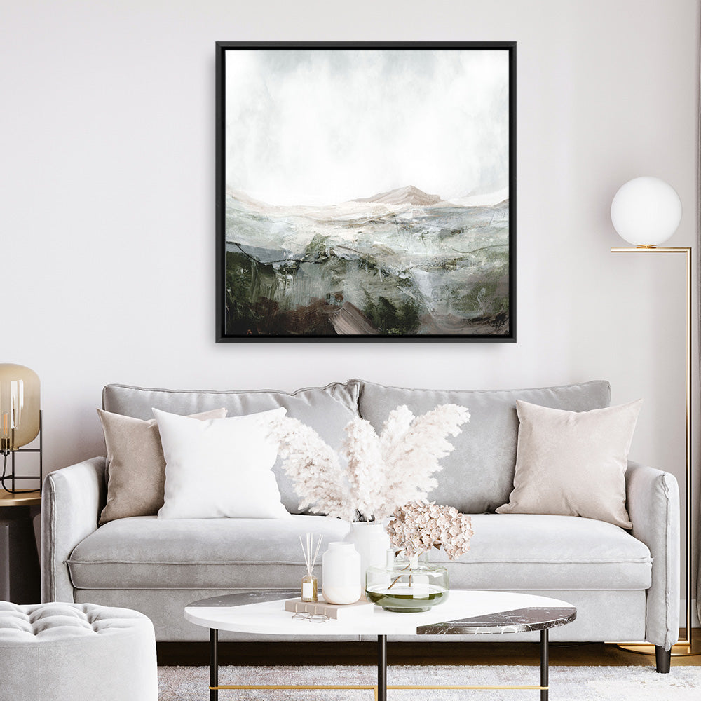 Shop NF Land (Square) Canvas Print a painted abstract themed framed canvas wall art print from The Print Emporium artwork collection - Buy Australian made fine art painting style stretched canvas prints for the home and your interior decor space, TPE-DH-230-CA-40X40-NF