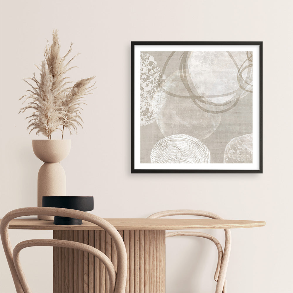 Shop Natural Vibe I (Square) Art Print a painted abstract themed wall art print from The Print Emporium wall artwork collection - Buy Australian made fine art painting style poster and framed prints for the home and your interior decor room, TPE-PC-EW830-AP