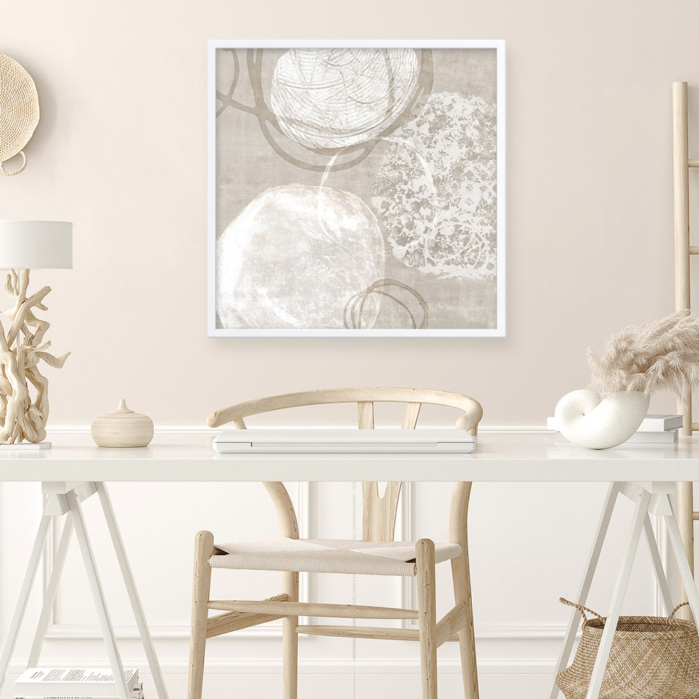 Shop Natural Vibe II (Square) Art Print a painted abstract themed wall art print from The Print Emporium wall artwork collection - Buy Australian made fine art painting style poster and framed prints for the home and your interior decor room, TPE-PC-EW831-AP