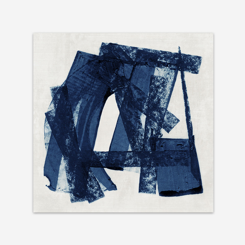 Shop Navy Paths II (Square) Art Print a painted abstract themed wall art print from The Print Emporium wall artwork collection - Buy Australian made fine art painting style poster and framed prints for the home and your interior decor room, TPE-PC-WZ082-AP