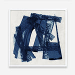 Shop Navy Paths II (Square) Art Print a painted abstract themed wall art print from The Print Emporium wall artwork collection - Buy Australian made fine art painting style poster and framed prints for the home and your interior decor room, TPE-PC-WZ082-AP