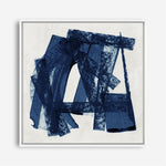 Shop Navy Paths II (Square) Canvas Print a painted abstract themed framed canvas wall art print from The Print Emporium artwork collection - Buy Australian made fine art painting style stretched canvas prints for the home and your interior decor space, TPE-PC-WZ082-CA-40X40-NF