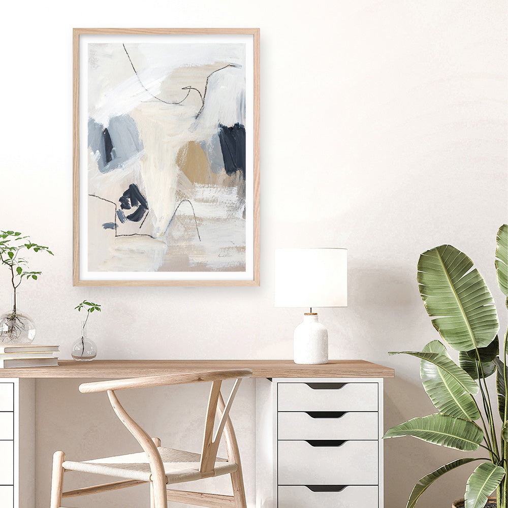 Shop Neutral Abstract II Art Print a painted abstract themed wall art print from The Print Emporium wall artwork collection - Buy Australian made fine art painting style poster and framed prints for the home and your interior decor room, TPE-WA-69764-AP