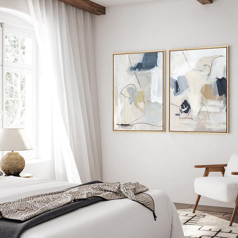 Shop Neutral Abstract II Canvas Print a painted abstract themed framed canvas wall art print from The Print Emporium artwork collection - Buy Australian made fine art painting style stretched canvas prints for the home and your interior decor space, TPE-WA-69764-CA-35X46-NF