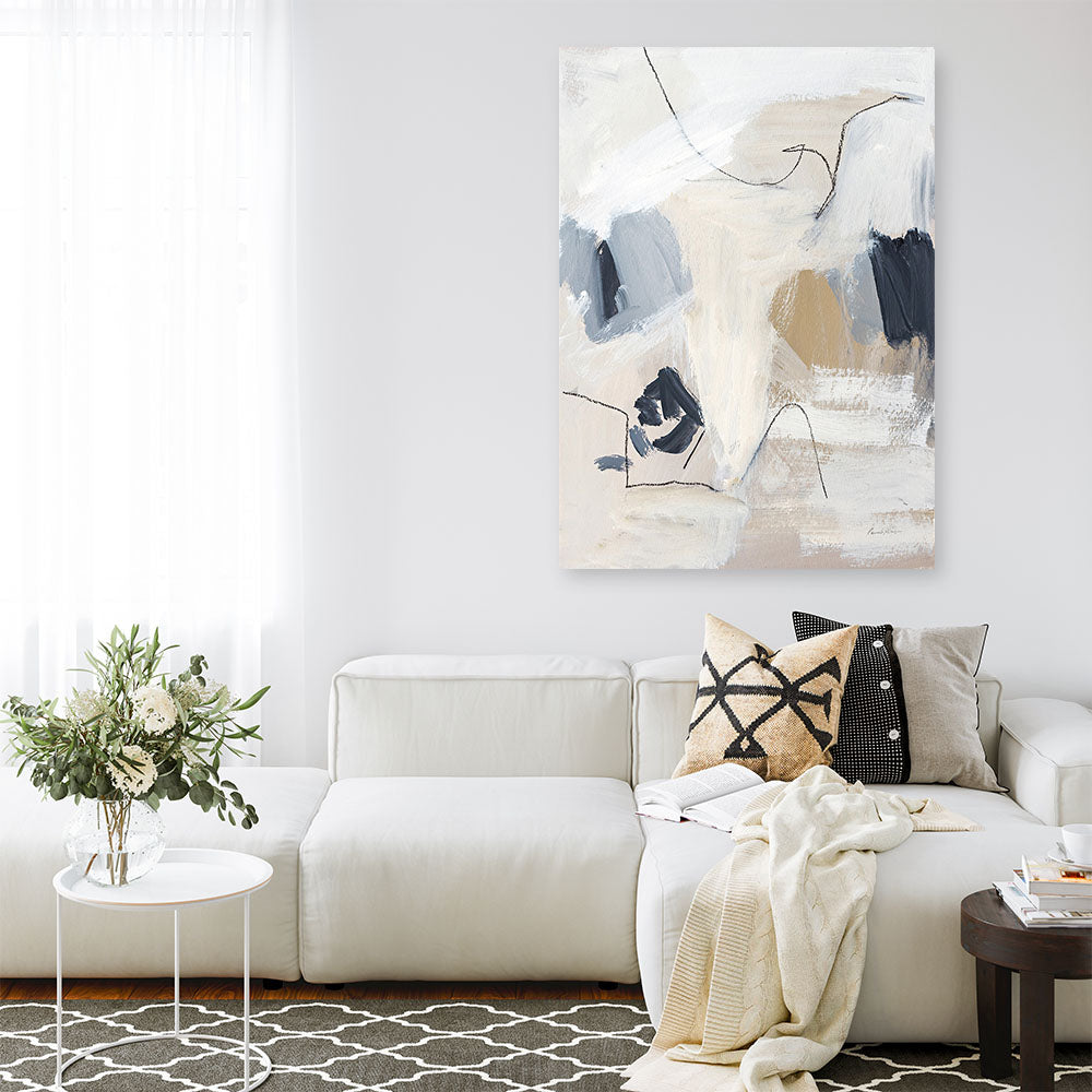 Shop Neutral Abstract II Canvas Print a painted abstract themed framed canvas wall art print from The Print Emporium artwork collection - Buy Australian made fine art painting style stretched canvas prints for the home and your interior decor space, TPE-WA-69764-CA-35X46-NF