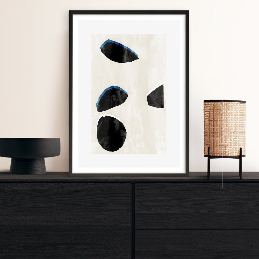 Shop Neutral Black And White I Art Print a painted style wall art print from The Print Emporium wall artwork collection - Buy Australian made fine art painting style poster and framed prints for the home and your interior decor room, TPE-PC-WZ629-AP