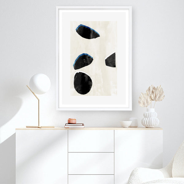 Shop Neutral Black And White I Art Print a painted style wall art print from The Print Emporium wall artwork collection - Buy Australian made fine art painting style poster and framed prints for the home and your interior decor room, TPE-PC-WZ629-AP