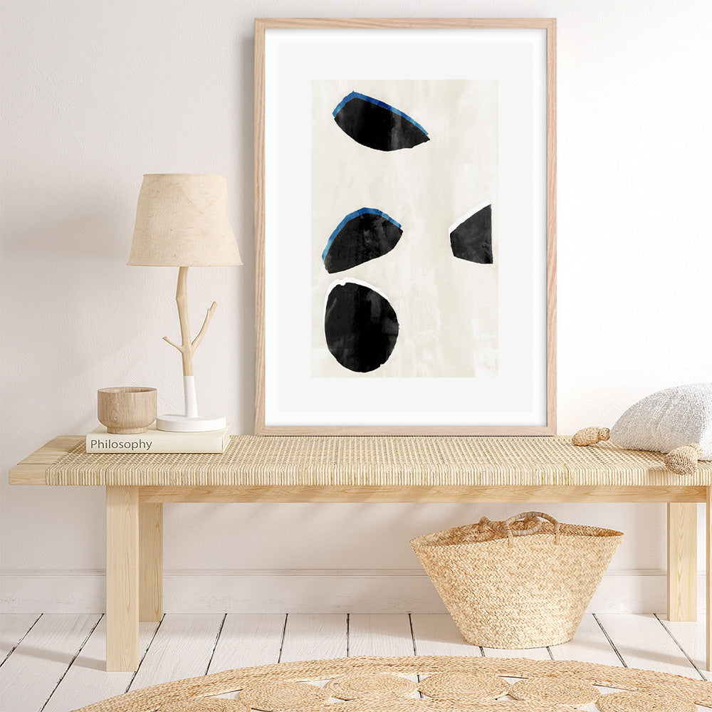 Shop Neutral Black And White I Art Print a painted style wall art print from The Print Emporium wall artwork collection - Buy Australian made fine art painting style poster and framed prints for the home and your interior decor room, TPE-PC-WZ629-AP