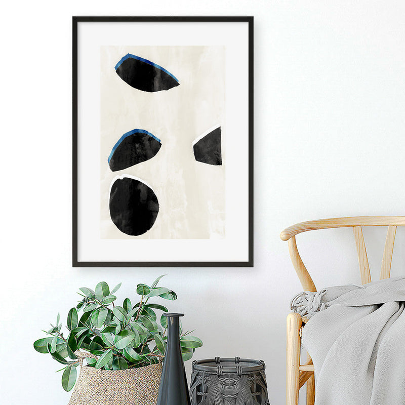 Shop Neutral Black And White I Art Print a painted style wall art print from The Print Emporium wall artwork collection - Buy Australian made fine art painting style poster and framed prints for the home and your interior decor room, TPE-PC-WZ629-AP