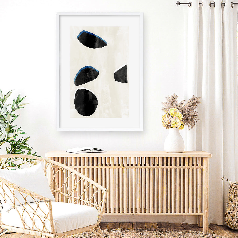 Shop Neutral Black And White I Art Print a painted style wall art print from The Print Emporium wall artwork collection - Buy Australian made fine art painting style poster and framed prints for the home and your interior decor room, TPE-PC-WZ629-AP