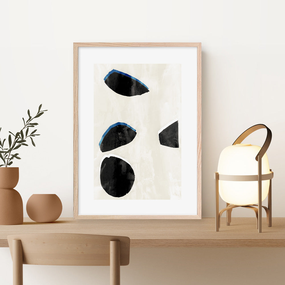 Shop Neutral Black And White I Art Print a painted style wall art print from The Print Emporium wall artwork collection - Buy Australian made fine art painting style poster and framed prints for the home and your interior decor room, TPE-PC-WZ629-AP