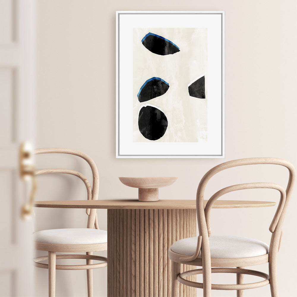 Shop Neutral Black And White I Canvas Print a painted style framed canvas wall art print from The Print Emporium artwork collection - Buy Australian made fine art painting style stretched canvas prints for the home and your interior decor space, TPE-PC-WZ629-CA-35X46-NF