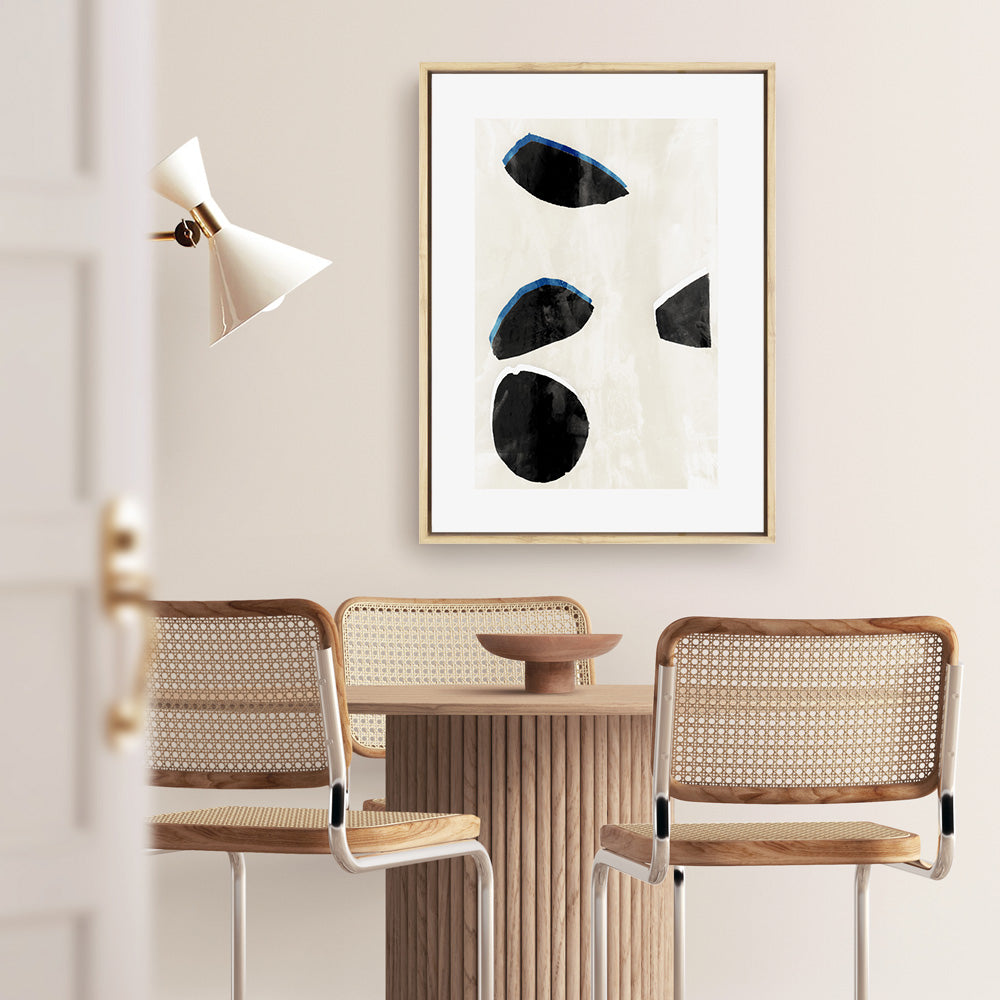 Shop Neutral Black And White I Canvas Print a painted style framed canvas wall art print from The Print Emporium artwork collection - Buy Australian made fine art painting style stretched canvas prints for the home and your interior decor space, TPE-PC-WZ629-CA-35X46-NF