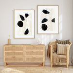 Shop Neutral Black And White I Canvas Print a painted style framed canvas wall art print from The Print Emporium artwork collection - Buy Australian made fine art painting style stretched canvas prints for the home and your interior decor space, TPE-PC-WZ629-CA-35X46-NF