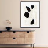 Shop Neutral Black And White II Canvas Print a painted style framed canvas wall art print from The Print Emporium artwork collection - Buy Australian made fine art painting style stretched canvas prints for the home and your interior decor space, TPE-PC-WZ630-CA-35X46-NF