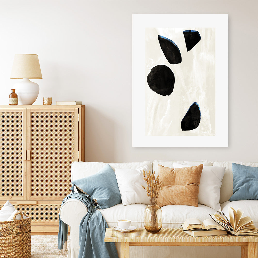 Shop Neutral Black And White II Canvas Print a painted style framed canvas wall art print from The Print Emporium artwork collection - Buy Australian made fine art painting style stretched canvas prints for the home and your interior decor space, TPE-PC-WZ630-CA-35X46-NF