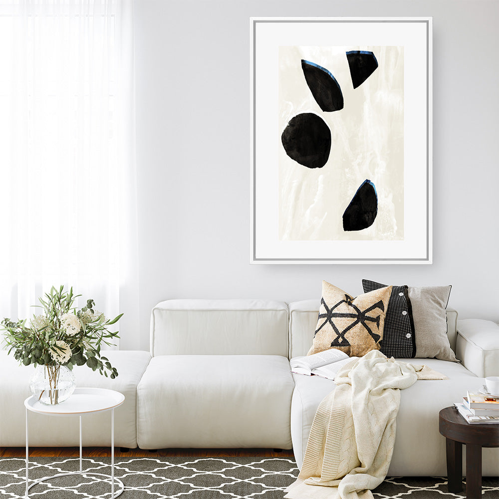 Shop Neutral Black And White II Canvas Print a painted style framed canvas wall art print from The Print Emporium artwork collection - Buy Australian made fine art painting style stretched canvas prints for the home and your interior decor space, TPE-PC-WZ630-CA-35X46-NF