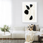 Shop Neutral Black And White II Canvas Print a painted style framed canvas wall art print from The Print Emporium artwork collection - Buy Australian made fine art painting style stretched canvas prints for the home and your interior decor space, TPE-PC-WZ630-CA-35X46-NF