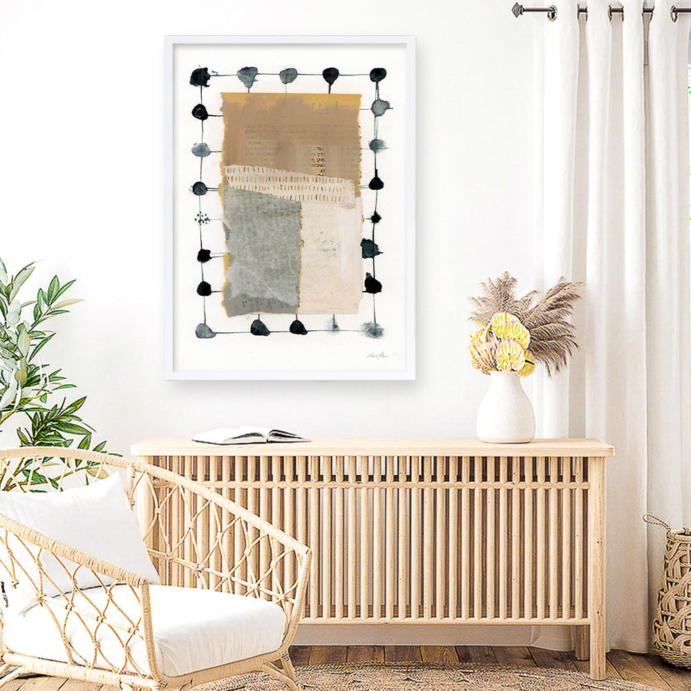 Shop Neutral Collage II Art Print a painted abstract themed wall art print from The Print Emporium wall artwork collection - Buy Australian made fine art painting style poster and framed prints for the home and your interior decor room, TPE-WA-73168-AP