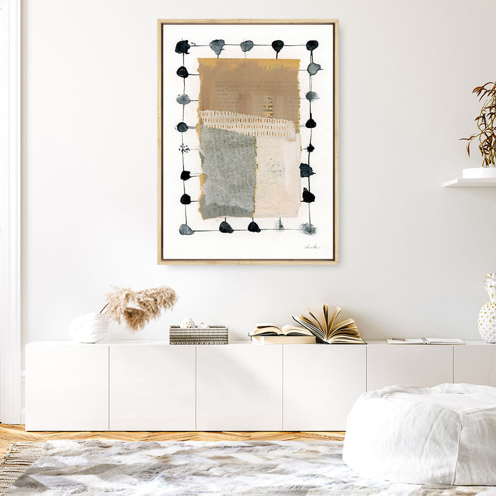 Shop Neutral Collage II Canvas Print a painted abstract themed framed canvas wall art print from The Print Emporium artwork collection - Buy Australian made fine art painting style stretched canvas prints for the home and your interior decor space, TPE-WA-73168-CA-35X46-NF