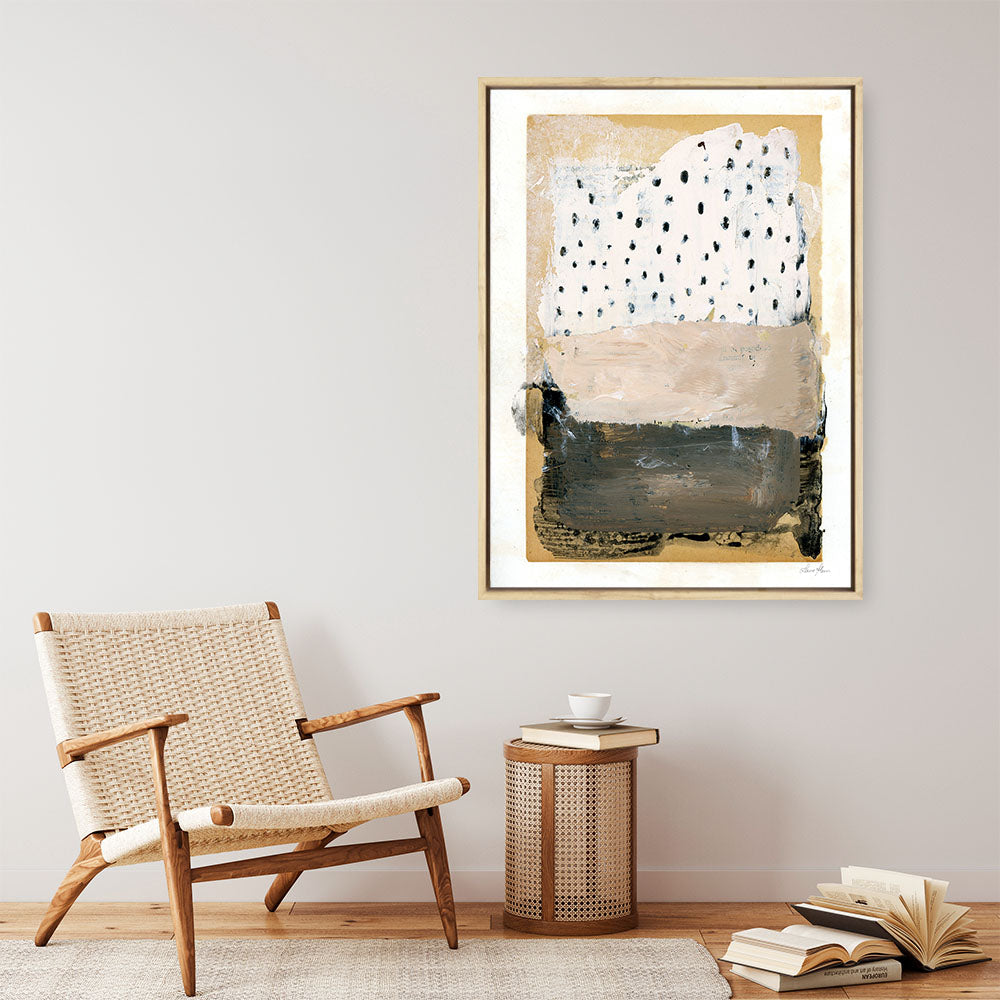 Shop Neutral Collage III Canvas Print a painted abstract themed framed canvas wall art print from The Print Emporium artwork collection - Buy Australian made fine art painting style stretched canvas prints for the home and your interior decor space, TPE-WA-73169-CA-35X46-NF
