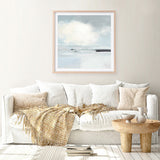 Shop Neutral Horizon I (Square) Art Print a painted abstract themed wall art print from The Print Emporium wall artwork collection - Buy Australian made fine art painting style poster and framed prints for the home and your interior decor room, TPE-WA-60617-AP