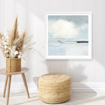 Shop Neutral Horizon I (Square) Art Print a painted abstract themed wall art print from The Print Emporium wall artwork collection - Buy Australian made fine art painting style poster and framed prints for the home and your interior decor room, TPE-WA-60617-AP