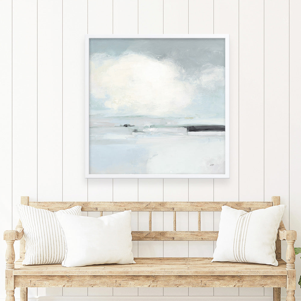 Shop Neutral Horizon I (Square) Art Print a painted abstract themed wall art print from The Print Emporium wall artwork collection - Buy Australian made fine art painting style poster and framed prints for the home and your interior decor room, TPE-WA-60617-AP
