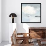 Shop Neutral Horizon I (Square) Canvas Print a painted abstract themed framed canvas wall art print from The Print Emporium artwork collection - Buy Australian made fine art painting style stretched canvas prints for the home and your interior decor space, TPE-WA-60617-CA-40X40-NF