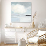 Shop Neutral Horizon I (Square) Canvas Print a painted abstract themed framed canvas wall art print from The Print Emporium artwork collection - Buy Australian made fine art painting style stretched canvas prints for the home and your interior decor space, TPE-WA-60617-CA-40X40-NF