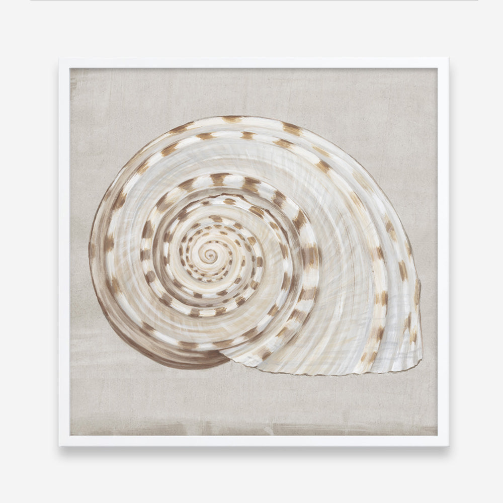 Shop Neutral Shells I (Square) Art Print a painted abstract themed wall art print from The Print Emporium wall artwork collection - Buy Australian made fine art painting style poster and framed prints for the home and your interior decor room, TPE-PC-EW142-AP