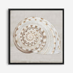Shop Neutral Shells I (Square) Canvas Print a painted abstract themed framed canvas wall art print from The Print Emporium artwork collection - Buy Australian made fine art painting style stretched canvas prints for the home and your interior decor space, TPE-PC-EW142-CA-40X40-NF