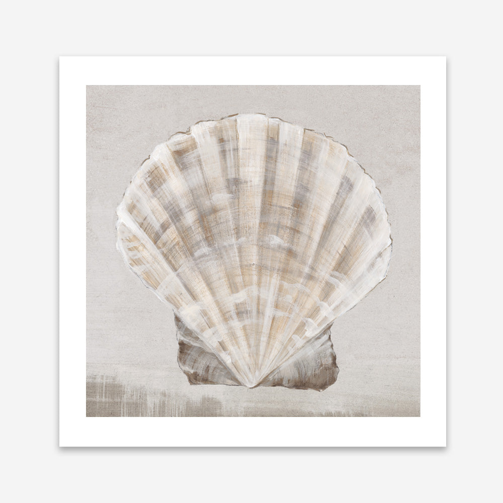 Shop Neutral Shells II (Square) Art Print a painted abstract themed wall art print from The Print Emporium wall artwork collection - Buy Australian made fine art painting style poster and framed prints for the home and your interior decor room, TPE-PC-EW143-AP