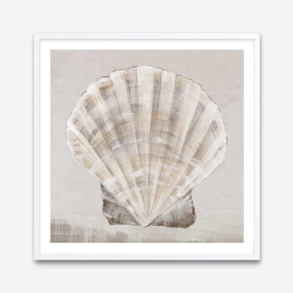 Shop Neutral Shells II (Square) Art Print a painted abstract themed wall art print from The Print Emporium wall artwork collection - Buy Australian made fine art painting style poster and framed prints for the home and your interior decor room, TPE-PC-EW143-AP