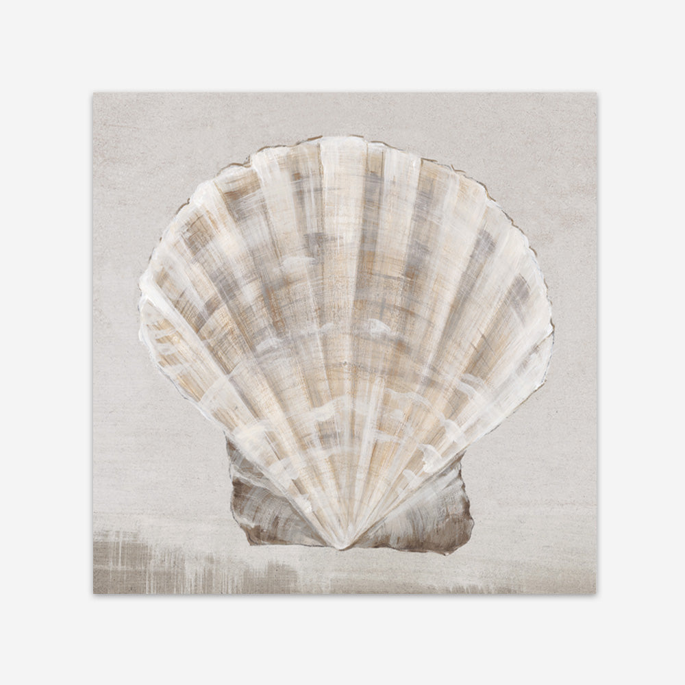 Shop Neutral Shells II (Square) Art Print a painted abstract themed wall art print from The Print Emporium wall artwork collection - Buy Australian made fine art painting style poster and framed prints for the home and your interior decor room, TPE-PC-EW143-AP