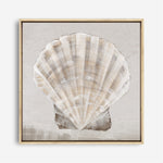 Shop Neutral Shells II (Square) Canvas Print a painted abstract themed framed canvas wall art print from The Print Emporium artwork collection - Buy Australian made fine art painting style stretched canvas prints for the home and your interior decor space, TPE-PC-EW143-CA-40X40-NF