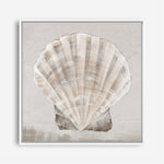 Shop Neutral Shells II (Square) Canvas Print a painted abstract themed framed canvas wall art print from The Print Emporium artwork collection - Buy Australian made fine art painting style stretched canvas prints for the home and your interior decor space, TPE-PC-EW143-CA-40X40-NF