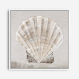 Shop Neutral Shells II (Square) Canvas Print a painted abstract themed framed canvas wall art print from The Print Emporium artwork collection - Buy Australian made fine art painting style stretched canvas prints for the home and your interior decor space, TPE-PC-EW143-CA-40X40-NF