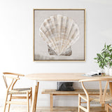 Shop Neutral Shells II (Square) Canvas Print a painted abstract themed framed canvas wall art print from The Print Emporium artwork collection - Buy Australian made fine art painting style stretched canvas prints for the home and your interior decor space, TPE-PC-EW143-CA-40X40-NF