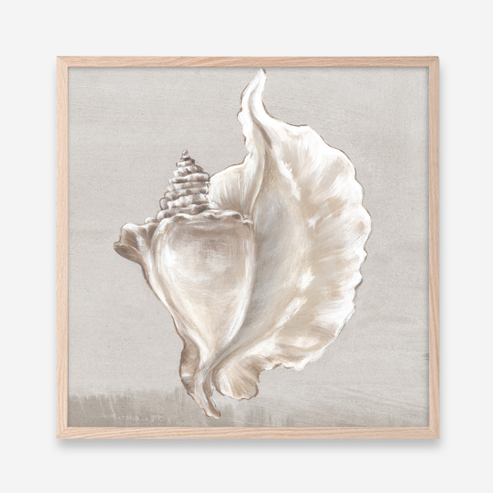 Shop Neutral Shells III (Square) Art Print a painted abstract themed wall art print from The Print Emporium wall artwork collection - Buy Australian made fine art painting style poster and framed prints for the home and your interior decor room, TPE-PC-EW144-AP
