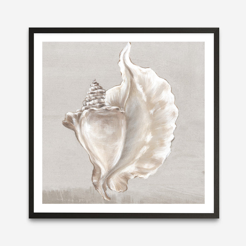 Shop Neutral Shells III (Square) Art Print a painted abstract themed wall art print from The Print Emporium wall artwork collection - Buy Australian made fine art painting style poster and framed prints for the home and your interior decor room, TPE-PC-EW144-AP