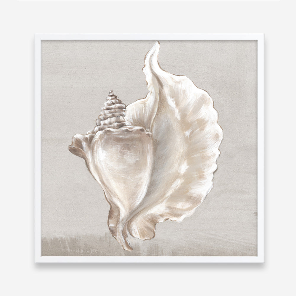 Shop Neutral Shells III (Square) Art Print a painted abstract themed wall art print from The Print Emporium wall artwork collection - Buy Australian made fine art painting style poster and framed prints for the home and your interior decor room, TPE-PC-EW144-AP