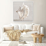 Shop Neutral Shells III (Square) Canvas Print a painted abstract themed framed canvas wall art print from The Print Emporium artwork collection - Buy Australian made fine art painting style stretched canvas prints for the home and your interior decor space, TPE-PC-EW144-CA-40X40-NF