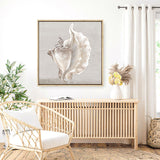 Shop Neutral Shells III (Square) Canvas Print a painted abstract themed framed canvas wall art print from The Print Emporium artwork collection - Buy Australian made fine art painting style stretched canvas prints for the home and your interior decor space, TPE-PC-EW144-CA-40X40-NF