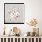 Shop Neutral Shells IV (Square) Canvas Print a painted abstract themed framed canvas wall art print from The Print Emporium artwork collection - Buy Australian made fine art painting style stretched canvas prints for the home and your interior decor space, TPE-PC-EW187-CA-40X40-NF