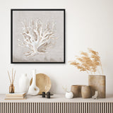 Shop Neutral Shells IV (Square) Canvas Print a painted abstract themed framed canvas wall art print from The Print Emporium artwork collection - Buy Australian made fine art painting style stretched canvas prints for the home and your interior decor space, TPE-PC-EW187-CA-40X40-NF