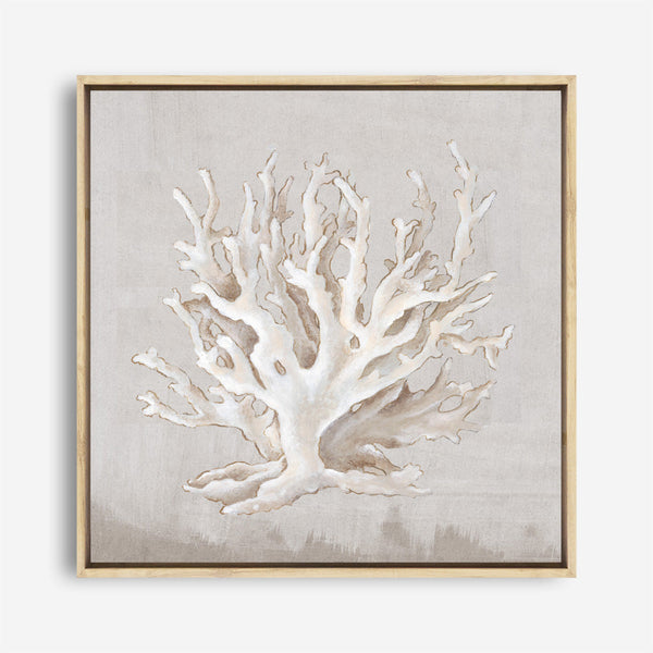 Shop Neutral Shells IV (Square) Canvas Print a painted abstract themed framed canvas wall art print from The Print Emporium artwork collection - Buy Australian made fine art painting style stretched canvas prints for the home and your interior decor space, TPE-PC-EW187-CA-40X40-NF