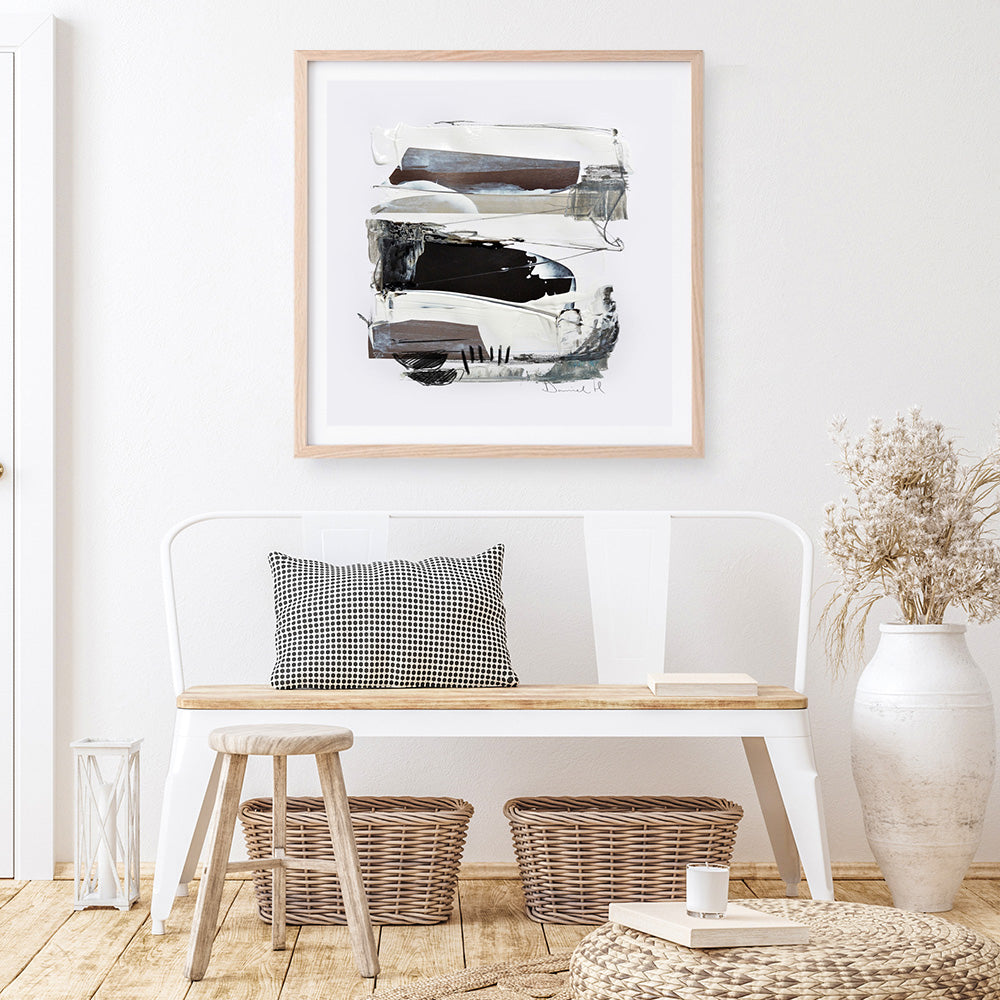 Shop Neutral Tones 2 (Square) Art Print a painted abstract themed wall art print from The Print Emporium wall artwork collection - Buy Australian made fine art painting style poster and framed prints for the home and your interior decor room, TPE-DH-300-AP