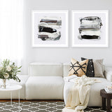 Shop Neutral Tones 2 (Square) Art Print a painted abstract themed wall art print from The Print Emporium wall artwork collection - Buy Australian made fine art painting style poster and framed prints for the home and your interior decor room, TPE-DH-300-AP